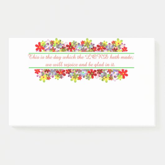 Dit is de dag die de Heer heeft gemaakt Post-it® Notes (Voorkant)