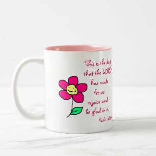 Dit is de dag die de LORD heeft gemaakt; laten we Tweekleurige Koffiemok