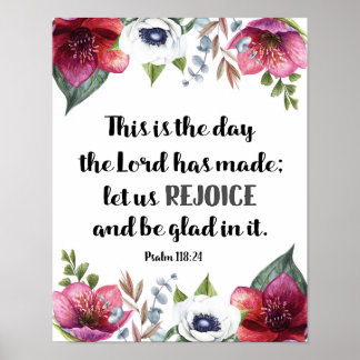 Dit is de dag waarop de Heer Marsala Flowers had g Poster