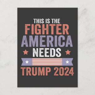 Dit is de Fighter American heeft Trump 2024 cadeau Briefkaart