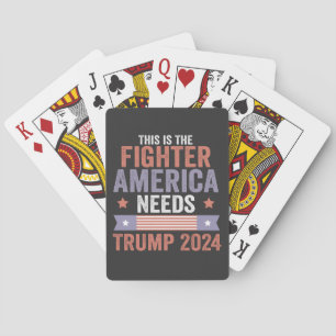 Dit is de Fighter American heeft Trump 2024 cadeau Pokerkaarten
