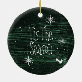 Dit is de kerstkerstsieraad. keramisch ornament (Achterkant)