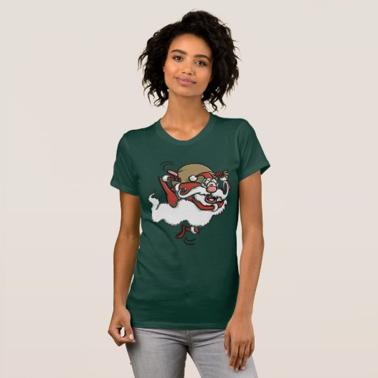 Dit is de Kerstman. Vrouwen T-Shirt (Voorkant volledig)