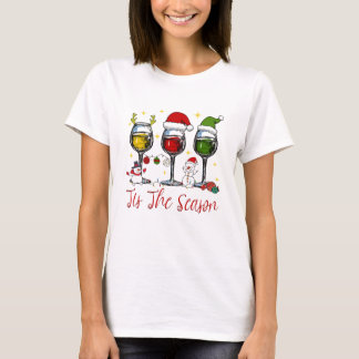 Dit is de kerstwijn voor de seizoensseizoen Drink T-shirt