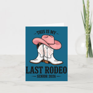 Dit is de laatste rodeo senior 2026 cowgirl afstud kaart
