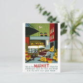 Dit is de markt briefkaart (Staand voorkant)