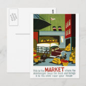 Dit is de markt briefkaart (Voorkant / Achterkant)