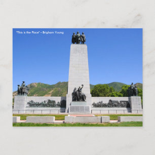 "Dit is de plek" Monument - Utah Briefkaart