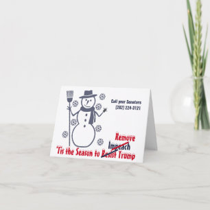Dit is de reden om te beletten Trump-sneeuwvlok te Feestdagen Kaart
