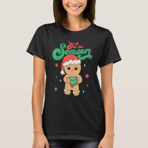 Dit is de Seizoenbrood Man Retro Kerstmis Xma T-shirt