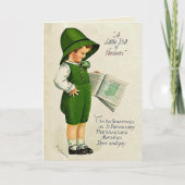 Dit is de Shamrocks  St. Patrick's Day Card (Voorkant)