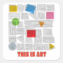 DIT IS DE VIERKANTE STICKER