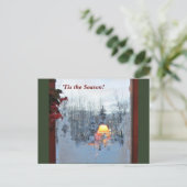 "Dit is de wintervakantie Briefkaart (Staand voorkant)