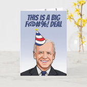 Dit is een Big Deal Birthday Kaart (Gele Bloem)