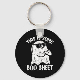 Dit is een boe-blad Funny Halloween Ghost Costu Sleutelhanger
