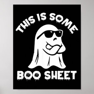 Dit Is Een Boe Sheet Spook Fun Retro Halloween Poster