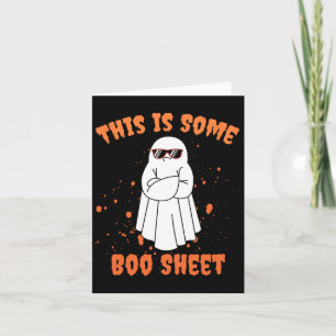 Dit is een boekenblad Ghost Fun Halloween Kaart