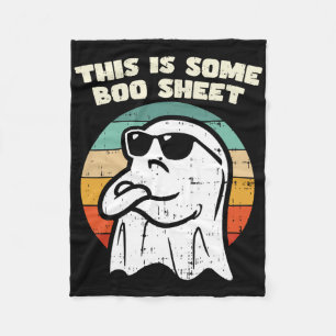 Dit is een boekenblad Ghost Retro Halloween Costu Fleece Deken