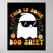 Dit is een boekenblad Halloween Ghost Funny Cool Poster (Voorkant)