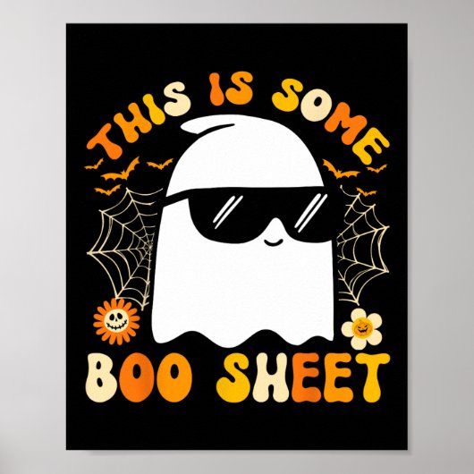 Dit is een boekenblad Halloween Ghost Funny Cool Poster (Voorkant)