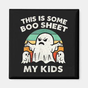 Dit is een boekenblad van mijn Kinder spookretro F Magneet