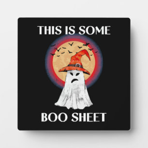 Dit Is Een Boo Blad Halloween Geest Grappig Fotoplaat