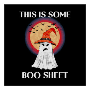 Dit Is Een Boo Blad Halloween Geest Grappig Perfect Poster