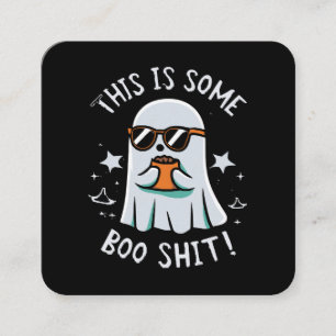 Dit is een Boo-blad Vierkante Visitekaartje