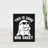 Dit is een Boo Sheet Halloween Ghost Funny Costu Kaart (Voorkant)