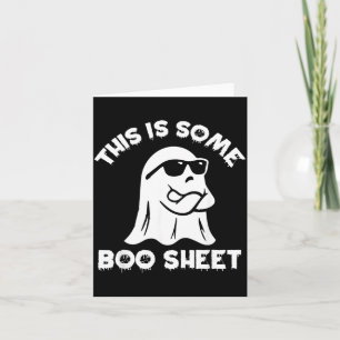 Dit Is Een Boos Blad Geest Grappig Retro Halloween Kaart