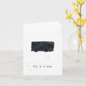 Dit is een bus. kaart (Gele Bloem)