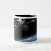 Dit is een concept van een kunstenaarCOoCoHoHoHoHo Tweekleurige Koffiemok (Center)