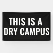 Dit is een Dry Campus Flag Banner College Dorm (Horizontaal)