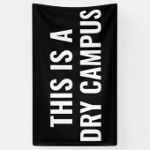 Dit is een Dry Campus Flag Banner College Dorm (Verticaal)