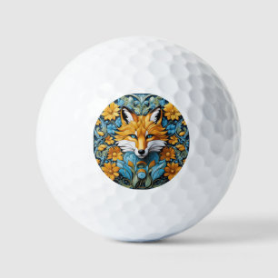 Dit is een ebony gekleurde vos centrum dat is gewe golfballen