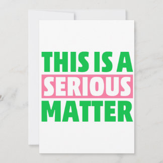 Dit is een ernstige zaak 1908 AKA Kaart