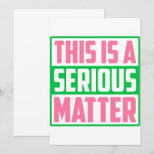 Dit is een ernstige zaak, AKA 1908. Kaart (Voorkant / Achterkant)