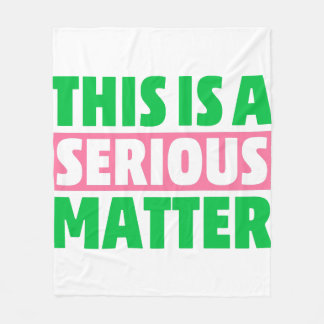 Dit is een ernstige zaak van de AKA-meerderheid Fleece Deken