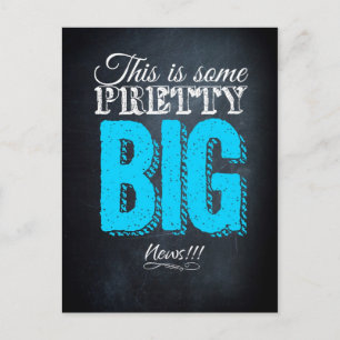 Dit is een  groot nieuws briefkaart