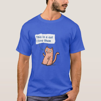 Dit is een kattenmeisje t-shirt