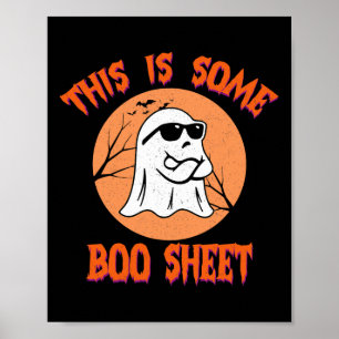 Dit is een laken Halloween Cool Ghost Funny Poster