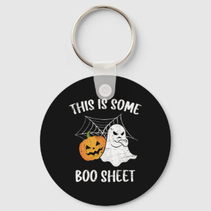 Dit is een laken Halloween Ghost Fun Gift Sleutelhanger