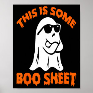 Dit is een laken Halloween Ghost Fun voor mannen Poster