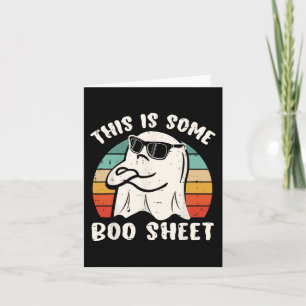 Dit is een laken Halloween Ghost Funny Gift Kaart
