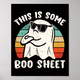 Dit is een laken Halloween Ghost Funny Gift Poster