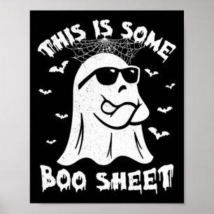 Dit is een laken Halloween Ghost Funny Gift Poster