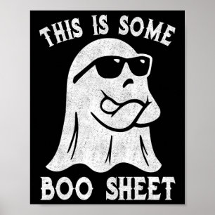 Dit is een laken Halloween Ghost Funny Gifts Poster