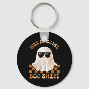 Dit is een laken Halloween Ghost Funny Gifts Sleutelhanger