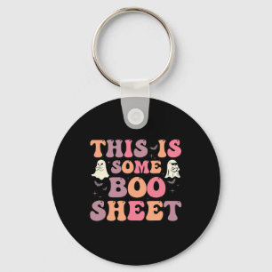 Dit is een laken Halloween Ghost Funny voor mij Sleutelhanger