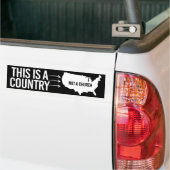 Dit is een land, geen kerk bumpersticker (Op Truck)